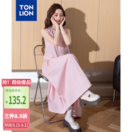 唐獅（TonLion）2025夏女圓領(lǐng)背帶連衣裙