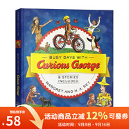 英文原版 Curious George 好奇猴喬治 32個(gè)故事大合輯 汪培珽書單推薦第3階段 綠山墻 Busy Days with 8個(gè)故事精裝合集 綠山墻圖書