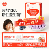 秋田滿滿高鈣益生菌酸奶溶豆莓莓味寶寶兒童零食易吞咽享嬰兒食譜18g 6月+