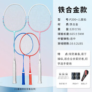 紅雙喜（DHS） 紅雙喜羽毛球拍兒童小學(xué)生對拍初學(xué)者3-12歲雙拍兩支裝2只 家庭娛樂(lè )4支裝+羽毛球禮包