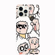 KYODO適用于i16promax手機殼魅紫/唯米20200808A1保護套15pro防摔硅膠磨砂軟 羊群+送掛繩 指環(huán)扣 其他