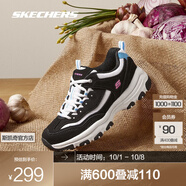 斯凱奇（Skechers）奧利奧熊貓鞋丨老爹鞋男女經(jīng)典黑白復(fù)古春夏輕便潮流增高運(yùn)動(dòng)休閑 女款-黑色/藍(lán)色-BKBL 36