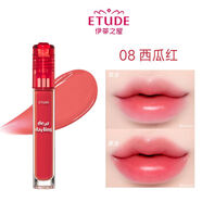 ETUDE伊蒂之屋愛麗小屋染唇液唇彩唇釉口紅不掉色不沾杯清透春夏 08西瓜紅5g