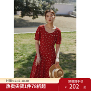 獨束大碼女裝法式小翻領連衣裙女夏季新款遮肉顯瘦雪紡裙子 方領 XL （尺碼：3）