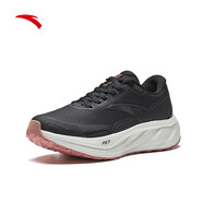 安踏（ANTA）旅步2.5丨跑鞋女25冬緩震透氣跑步鞋輕便舒適運動(dòng)鞋女 【革面】基礎黑-9 37.5 (女6.5)