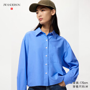 優(yōu)衣庫女裝/男女同款牛津紡箱型襯衫/襯衣合作款25秋冬新款479974 479974/64湖藍(lán)色 S