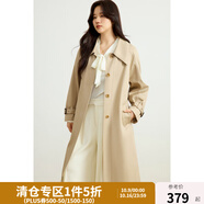 獨(dú)束大碼女裝小A字型中長(zhǎng)款風(fēng)衣外套2025春時(shí)髦chic風(fēng)設(shè)計(jì)感風(fēng)衣 卡其色 2XL (尺碼：4)