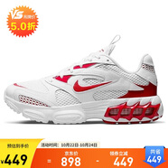 耐克NIKE女子 休閑鞋 透氣 ZOOM AIR FIRE 運(yùn)動(dòng)鞋 CW3876-101白紅37.5