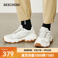 斯凱奇（Skechers）新款男款運(yùn)動(dòng)鞋戶外復(fù)古潮流百搭厚底舒適老爹鞋時(shí)尚休閑鞋 乳白色/OFWT 42.5