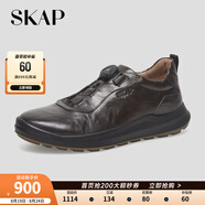 圣伽步（Skap）運(yùn)動(dòng)休閑鞋男士戶(hù)外旅游軟底板鞋 深棕色 41