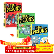真正的鴿子系列3冊  鴿子偵探 英文原版 Real Pigeons 兒童英語(yǔ)橋梁章節漫畫(huà)書(shū) FIGHT CRIME/Nest Hard/Eat Danger 冒險故事
