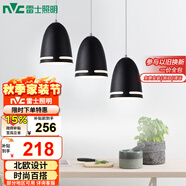 雷士（NVC）現(xiàn)代簡(jiǎn)約圓形餐廳燈北歐臥室吧臺(tái)創(chuàng)意大氣極光3頭現(xiàn)代簡(jiǎn)約餐廳燈