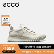 愛(ài)步（ECCO）男鞋休閑鞋 復古老爹鞋男士運動(dòng)鞋簡(jiǎn)約厚底舒適跑步鞋 靈動(dòng)525274 砂礫色52527458261 40