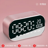 雅韻仕（YAYUSI）2024新款高端收音機藍牙音響一體機充電款老年人專(zhuān)用多功能播放器 玫瑰金【送充電線(xiàn)-音頻線(xiàn)-天線(xiàn)】