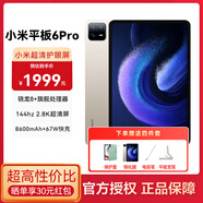 小米平板6Pro 11英寸平板電腦二合一Pad學(xué)生學(xué)習(xí)娛樂(lè)辦公游戲 8G+256G金色 官方標(biāo)配