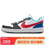 耐克NIKE男大童運(yùn)動(dòng)鞋COURT BOROUGH LOW運(yùn)動(dòng)休閑鞋HF0742-161白黑38