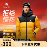 駱駝火山羽絨服1.0男士鴨絨加厚防寒面包服潮款冬季外套M13CR07089H