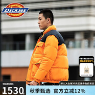 dickies 羽絨服多口袋基礎(chǔ)款外套 男士休閑百搭加厚外套 9460 柿子橙 M