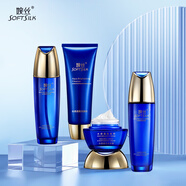 婉絲（SOFTSILK） 婉絲水感透亮護膚品組合套裝 補水保濕 煙酰胺滋潤肌膚 洗面奶+美膚水+保濕乳+保濕面霜