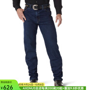 威格（Wrangler）男士牛仔褲純棉長褲中腰男褲直筒褲5口袋經(jīng)典耐磨休閑百搭春秋季 深藍色 Dark Stone 29