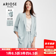 艾諾絲雅詩(shī)【商場(chǎng)同款】春秋新款感設(shè)計(jì)感小西裝休閑薄款西服外套女10721313 松石藍(lán) 2XL