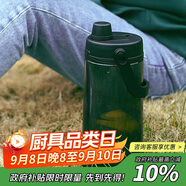 樂扣樂扣（LOCK&LOCK）大容量水壺運動吸管水杯健身便攜冷水壺2L 黑色ABF795BLK