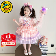 G.DUCKKIDS公主裙女童連衣裙夏季洋氣兒童玲娜貝兒洛麗塔蓬蓬裙子女孩生日裙 短款貝兒款 120 建議110-120cm6-7歲