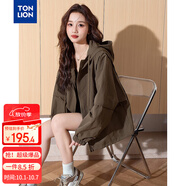 唐獅（TonLion）2025秋女連帽短款外套
