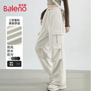 班尼路（Baleno）軟殼兩穿工裝褲女2025年春秋季時(shí)尚感戶(hù)外通勤運動(dòng)休閑百搭休閑褲