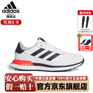 阿迪達(dá)斯 （adidas）高爾夫球鞋男士25新款時尚輕便透氣輕量緩震B(yǎng)OA系帶GOLF運動男鞋 IH8523 白色/灰色/黑色/紅色 43.5 （UK9.0）