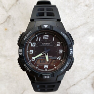 卡西歐（CASIO）手表男CASIO  夜光指針太陽(yáng)能雙顯學(xué)生運動(dòng)表 AQ-S800W-1B_太陽(yáng)能夜光指針