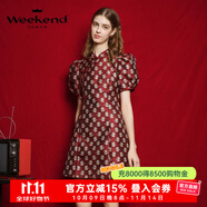 卓雅周末（JORYA weekend）欣欣向龍|24春新款新中式國風(fēng)龍?zhí)峄ㄟB衣裙旗袍EJWEAQ02 中國紅 XL