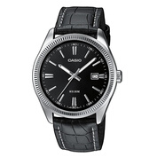 卡西歐（CASIO）新款CASIO男表女表對表MTP LTP-1302D-1A1 1A2 7A1 7A2 7B MTP-1302L-1A黑盤銀刻度-男表
