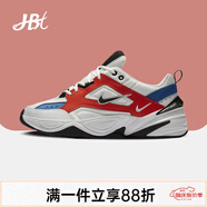 耐克（NIKE）【潮】M2K Tekno耐克跑步鞋男子夏季低幫休閑輕便減震運動(dòng)老爹鞋 AV4789-100（白藍橙） 42.5