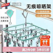 太力晾衣架夾襪子晾衣架內(nèi)衣防風家用防滑夾子曬襪子神器 23夾 1個