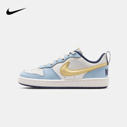 NIKE 耐克男女休閑板鞋COURT BOROUGH兒童運動(dòng)鞋時(shí)尚小白鞋青少年大童