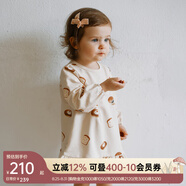 OAK FAMILY秋冬新品1-6歲女寶寶長(cháng)袖連衣裙可愛(ài)高彈寬松衛衣裙洋氣公主裙 小面包 120 cm