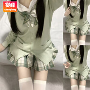 賞峰新款設計感JK制服秋冬套裝格裙襯衫長(cháng)袖毛衣開(kāi)衫學(xué)院風(fēng)校供女 主圖款 S