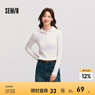 森馬毛衣女短款高領(lǐng)正肩緊身套頭衫休閑風(fēng)冬季顯瘦打底衫簡(jiǎn)約氣質(zhì) 奶白10532 160/84A/M