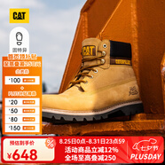 CAT卡特大黃靴馬丁靴男靴牛皮面固特異戶外工裝登山靴P725756O1EDC25 經(jīng)典款 42