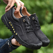 奧瑞利安·索爾戶(hù)外馬丁靴男真皮春季頭層牛皮登山徒步皮鞋男防水防滑舒適工裝鞋 黑色 38 _標(biāo)準(zhǔn)的皮鞋尺碼