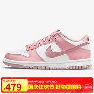 耐克NIKE女子大童休閑板鞋 DUNK 舒適百搭運動鞋DO6485-600櫻花粉37.5