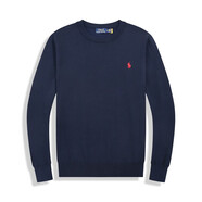 Ralph Lauren保羅男士純色針織衫男士純色秋季新款休閑大碼毛衣男 寶藍色 M (115-130斤)