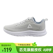 匹克（PEAK）跑步鞋男鞋耐磨緩震夏季情侶運動(dòng)鞋慢跑鞋子 冰灰(男款) 44