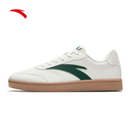 安踏板鞋男鞋2025秋季新款鞋子小白鞋時(shí)尚潮流運動(dòng)休閑鞋 8056-1安踏白/海藻綠 40