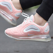 耐克（NIKE）女鞋 春秋季新款AIRMAX氣墊緩震休閑鞋復古減震透氣跑步鞋運動鞋 AR9293-603/粉色/AIR MAX 720 36.5