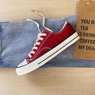 NAOISKEY?腦斯基橄欖綠色帆布鞋女學(xué)生韓版原宿2025新款1970百搭板鞋 1970s低幫--酒紅 40