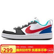 耐克NIKE男大童運動鞋COURT BOROUGH LOW運動休閑鞋HF0742-161白黑38