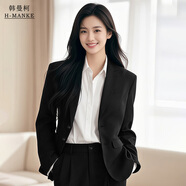 韓曼柯（HANMANKE）小西裝外套女職業(yè)正裝西服女士修身日常時(shí)尚氣質(zhì)通勤免燙面試套裝