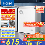 海爾（Haier）100/142/200升一級能效低霜家用冰柜 冷藏柜冷凍柜小冰柜家用商用母乳租房小型冰箱冷柜以舊換新 減霜80% BC/BD-100GHW9D 100L